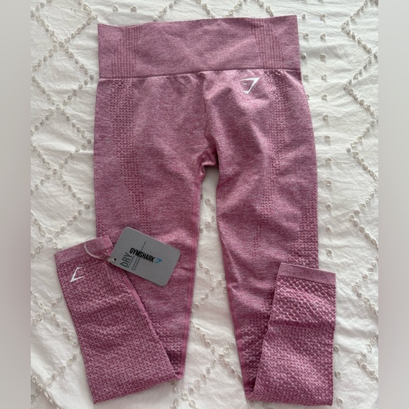 NWT PINK GYM-SHARK LEGGINGS - Picture 5 of 5